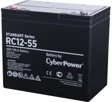 Аккумуляторная батарея SS CyberPower RC 12-55 / 12 В 55 Ач CyberPower Standart Series RC 12-55