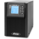 ИБП POWERMAN Online 1000, LCD, двойного преобразования, 1000ВА, 900Вт, 2 евророзетки с резервным питанием, USB, RS232, слот SNMP, разъем EPO, батарея 12В 9Ач 2 шт., 215 х 315 х 365 мм., 10.7 кг. (POWERMAN Online 1000)