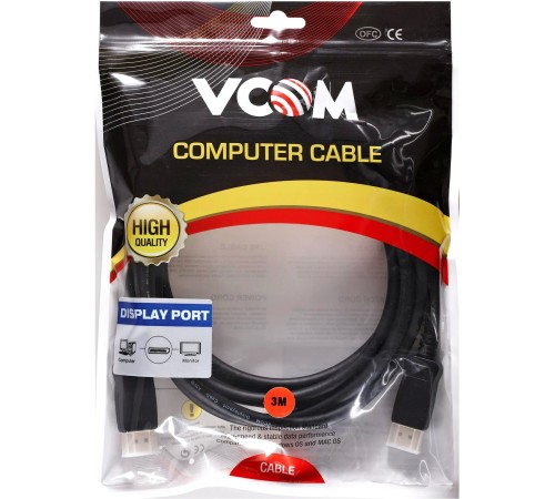 VCOM <CG632-3M> Кабель соединительный DISPLAY PORT v1.4, 8K@60Hz, 3m VCOM <CG632-3M> Кабель соединительный DISPLAY PORT v1.4, 8K@60Hz, 3m