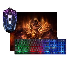 Defender Игровой набор Aura MKP-117 RU,Light [52117] {мышь+клавиатура+ковер}