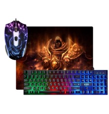 Defender Игровой набор Aura MKP-117 RU,Light [52117] {мышь+клавиатура+ковер}