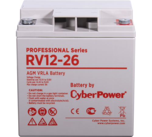 Аккумуляторная батарея PS CyberPower RV 12-26 / 12 В 26 Ач CyberPower Professional Series RV 12-26