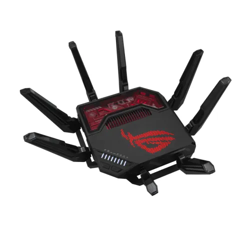 Маршрутизатор ASUS GT-BE19000, черный/красный, 90IG0850-MO9A0V