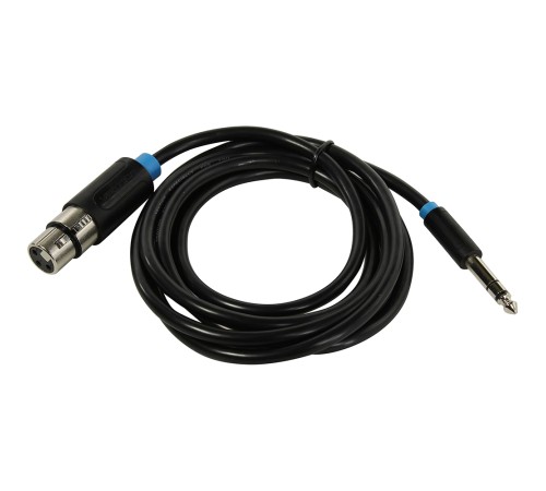 Кабель Vention аудио Jack 6.5 M/XLR F - 2м Кабель Vention jack 6.5 mm(m)/XLR(f) - 2 м (BBEBH) Кабель Vention аудио Jack 6.5 M/XLR F - 2м Кабель Vention jack 6.5 mm(m)/XLR(f) - 2 м (BBEBH)