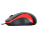 Oklick 115S for Notebooks Black/Red Optical 1000DPI USB [711637]
