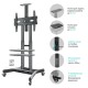 Мобильная стойка ONKRON на 1 ТВ ONKRON TS1552 Black