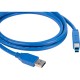 Кабель USB-A 3.0 вилка- USB-B вилка, 0,9 м Kramer C-USB3/AB-3