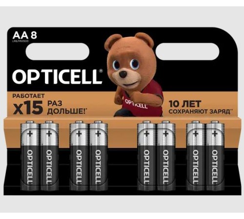 Батарея BASIC AA 8 PCS 5051008 OPTICELL Батарея BASIC AA 8 PCS 5051008 OPTICELL