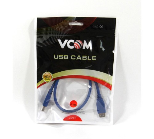 Кабель удлинительный USB3.0 Am-Af 0.5m VCOM (VUS7065-0.5M) VCOM USB 3.2 Type-AM - USB 2.0 Type-AF 0.5м (VUS7065-0.5M) Кабель удлинительный USB3.0 Am-Af 0.5m VCOM (VUS7065-0.5M) VCOM USB 3.2 Type-AM - USB 2.0 Type-AF 0.5м (VUS7065-0.5M)