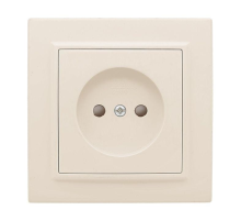 EKF ERR10-022-200 Розетка 1-мест. СП б/з 10 А с защ. штор. бежевый Минск EKF