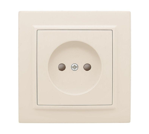 EKF ERR10-022-200 Розетка 1-мест. СП б/з 10 А с защ. штор. бежевый Минск EKF