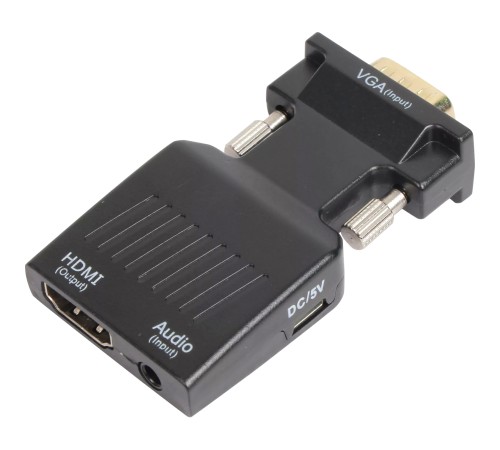 VCOM CA337A Переходник VGA(M)+audio+microUSB --> HDMI(F)1080*60Hz, VCOM <CA337A>[4895182225152]