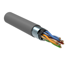 Витая пара F/UTP кат.5E 4 пары PVC 305м серый GENERICA