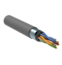 Витая пара F/UTP кат.5E 4 пары PVC 305м серый GENERICA