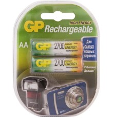 Перезаряжаемые аккумуляторы GP 270AAHC AA, емкость 2650 мАч - 2 шт. в клемшеле GP 4891199077746