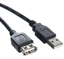 Кабель удлинительный TELECOM USB2.0 <Am-->Af> 1,5 м черный <TUS6990-1.5M> VCOM Telecom USB 2.0 Type-AM - USB 2.0 Type-AF 1.5м (TUS6990-1.5M)