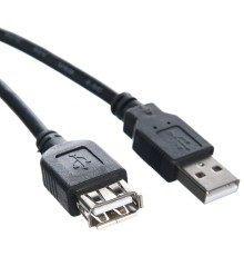 Кабель удлинительный TELECOM USB2.0 <Am-->Af> 1,5 м черный <TUS6990-1.5M> VCOM Telecom USB 2.0 Type-AM - USB 2.0 Type-AF 1.5м (TUS6990-1.5M)