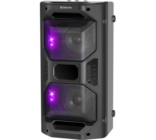 Колонка порт. Defender Rage 50 черный 50W 2.0 BT/3.5Jack 4000mAh (65109)