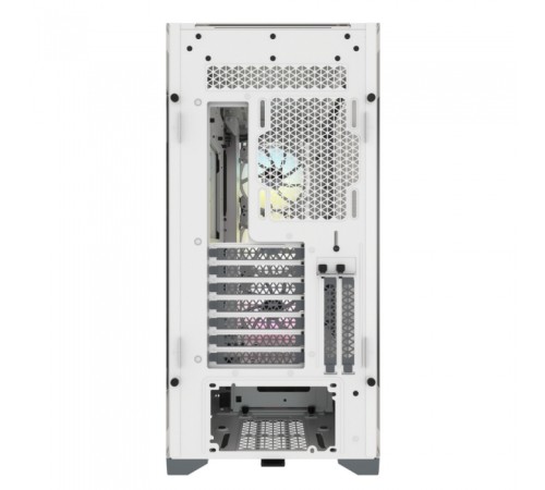 Корпус Corsair iCUE 5000X RGB белый/белый без БП ATX 3x120mm 4x140mm 1xUSB3.0 audio bott PSU