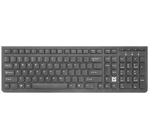 Беспроводная клавиатура ULTRAMATE SM-535 RU BLACK 45535 DEFENDER