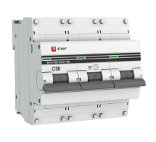 EKF mcb47100-3-50C-pro Автоматический выключатель 3P 50А (C) 10kA ВА 47-100 EKF PROxima