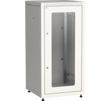 ITK Шкаф LINEA E 24U 600х600мм двери 2шт стек. и метал. сер. ITK Linea E 24U (LE35-24U66-GM)