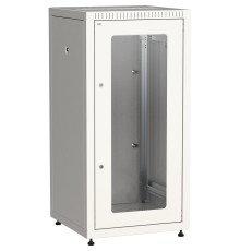 ITK Шкаф LINEA E 24U 600х600мм двери 2шт стек. и метал. сер. ITK Linea E 24U (LE35-24U66-GM)