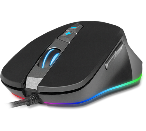 Игровая мышь SVEN RX-G970 USB (6+1кл. 500-4000 DPI, ПО, SoftTouch, подсветка) Sven SV-016401