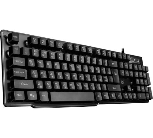 Игровая клавиатура KB-G8500 (104 кл, 12 Fn  функций, прозрач. корп.,подсв, мет. основание ) Sven KB-G8500 (SV-019709)