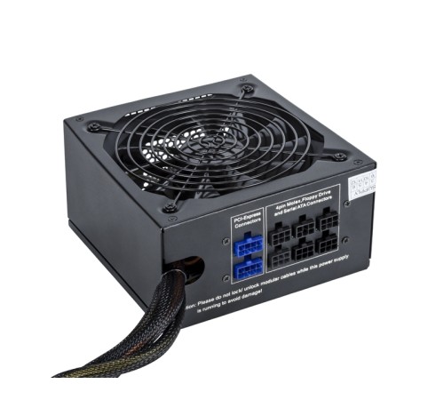 Exegate EX221642RUS Блок питания 600W ATX-600PPX RTL, black, active PFC, 13,5cm, 20+4pin/4+4pin/PCI-E/4IDE/5SATA