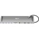 GCR Док-станция 11 в 1 Multiport Aluminum Type C 3.1 на USB 3.0 + 3 x USB 2.0 + Type C PD + HDMI 2.0 + VGA + SD/MicroSD + audio 3.5mm jack, GCR-54220 Greenconnect GCR-54220