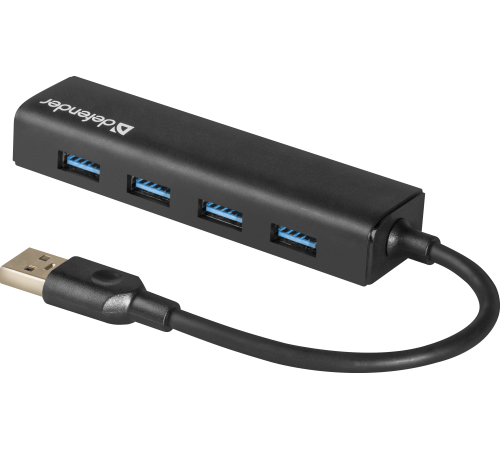 DEFENDER Универсальный USB разветвитель Quadro Express USB3.0, 4 порта (83204)
