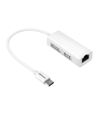 Адаптер GoPower Type-C (m)-RJ-45 (f) 100 мб/с белый (1/100) GoPower 00-00029633