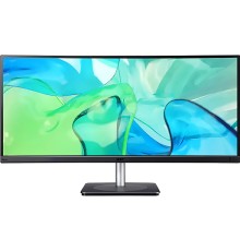 Монитор 34'' ACER Vero CB343CURbemiiphuzx, ZeroFrame,Curved 3800R Black,21:9,IPS,3440x1440,4ms,300cd,60Hz,2xHDMI(2.0)+1xDP(1.2)+1xType-C(90W)+Audio out+USB3.2x2(Gen2)+USB 3.2x1(Gen1)+USB-B(2up 3down) (UM.CB3EE.001)