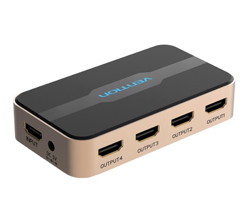 Разветвитель - сплиттер Vention HDMI 19F/4x19F на 4 монитора Разветвитель Vention HDMI 19F/HDMI 19F x 4 (ACCG0)