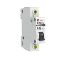 EKF mcb4729-1-20C Автоматический выключатель 1P 20А (C) 4,5кА ВА 47-29 EKF Basic