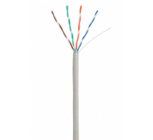 Кабель NETLAN EC-UU004-5E-PVC-GY U/UTP 4 пары, Кат.5e (Класс D), 100МГц, одножильный, BC (чистая медь), внутренний, PVC нг(B), серый, 305м