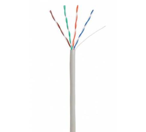 Кабель NETLAN EC-UU004-5E-PVC-GY U/UTP 4 пары, Кат.5e (Класс D), 100МГц, одножильный, BC (чистая медь), внутренний, PVC нг(B), серый, 305м Кабель NETLAN EC-UU004-5E-PVC-GY U/UTP 4 пары, Кат.5e (Класс D), 100МГц, одножильный, BC (чистая медь), внутренний, PVC нг(B), серый, 305м