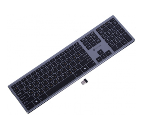 Клавиатура Oklick 890S серый USB беспроводная slim {1196549} Клавиатура Oklick 890S серый USB беспроводная slim {1196549}