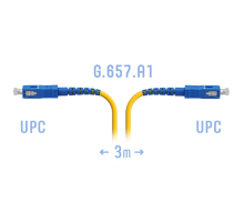 Патчкорд оптический B-Optix SC/UPC SM G.657.A1 3 метра