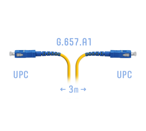 Патчкорд оптический B-Optix SC/UPC SM G.657.A1 3 метра