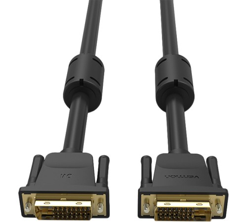 Кабель Vention DVI-D Dual link 25M/25M с ферритовым фильтром - 2м. Кабель Vention DVI-D(m)/DVI-D(m) - 2 м (EAABH) Кабель Vention DVI-D Dual link 25M/25M с ферритовым фильтром - 2м. Кабель Vention DVI-D(m)/DVI-D(m) - 2 м (EAABH)