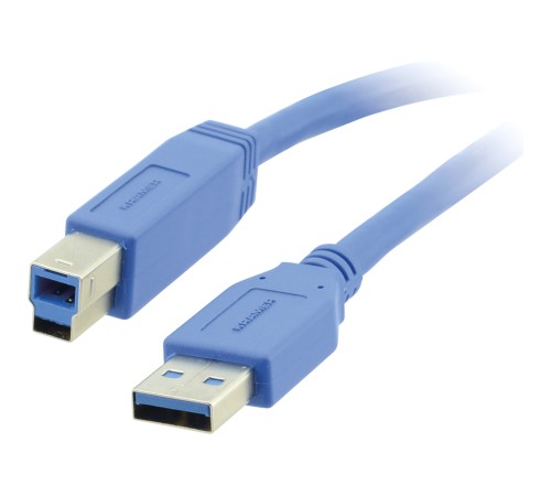 Кабель USB-A 3.0 вилка- USB-B вилка, 0,9 м Kramer C-USB3/AB-3 Кабель USB-A 3.0 вилка- USB-B вилка, 0,9 м Kramer C-USB3/AB-3