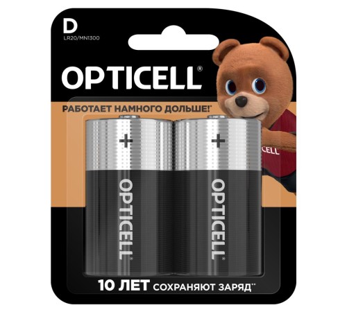 Батарея BASIC D 2 PCS 5051005 OPTICELL Батарея BASIC D 2 PCS 5051005 OPTICELL