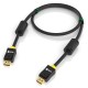 GCR Кабель PROF 2.0m DisplayPort v1.4, 8 K 60Hz, 4 K 165Hz, 20M/20M, черный, ферритовые кольца, 28/28 AWG, GCR-51916 Greenconnect HDMI (m)- HDMI (m) 2м (GCR-51916)