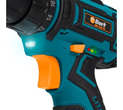 Bort BAB-12X2LI-FD (2X1,5 AH) Дрель-шуруповерт аккумуляторная ударная [93413151] { 12 В, 1.5 Ач, Li-lon, 1 Акк }
