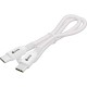GCR Кабель 1.0m Type C-C POWER DELIVERY 18 W, бело-розовый, AL case белый, белый ПВХ, GCR-54534 Greenconnect GCR-54534