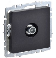 IEK BR-A10-P-K02 BRITE Роз. TV проходная РТВ10-0-БрЧ черн.