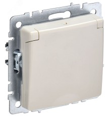IEK BR-R16-16-44-K10 BRITE Роз. с з/к/ш с кр. 16А IP44 РСбш10-3-44-БрКр беж.