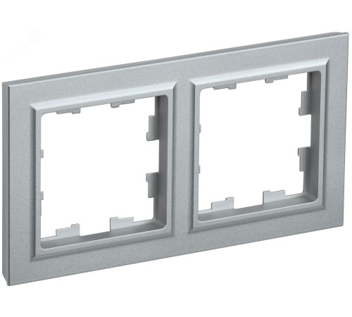 IEK BR-M22-K47 BRITE Рамка 2-мест. РУ-2-БрА алюм. IEK BR-M22-K47 BRITE Рамка 2-мест. РУ-2-БрА алюм.